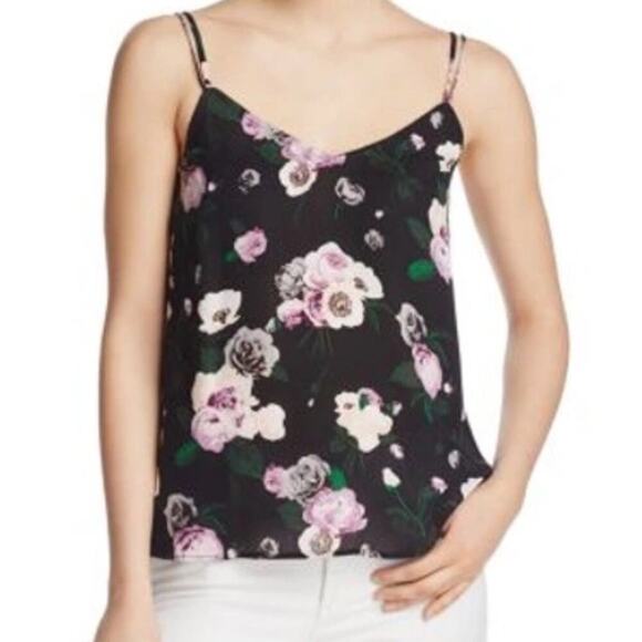 EQUIPMENT‎ Layla 100% Silk Dark Floral Camisole Tank Womens S P Layer Whimsigoth - Picture 4 of 14